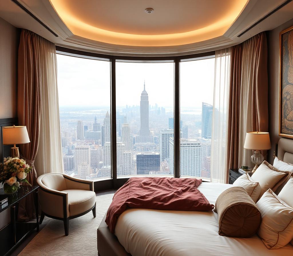 City view luxury bedroom