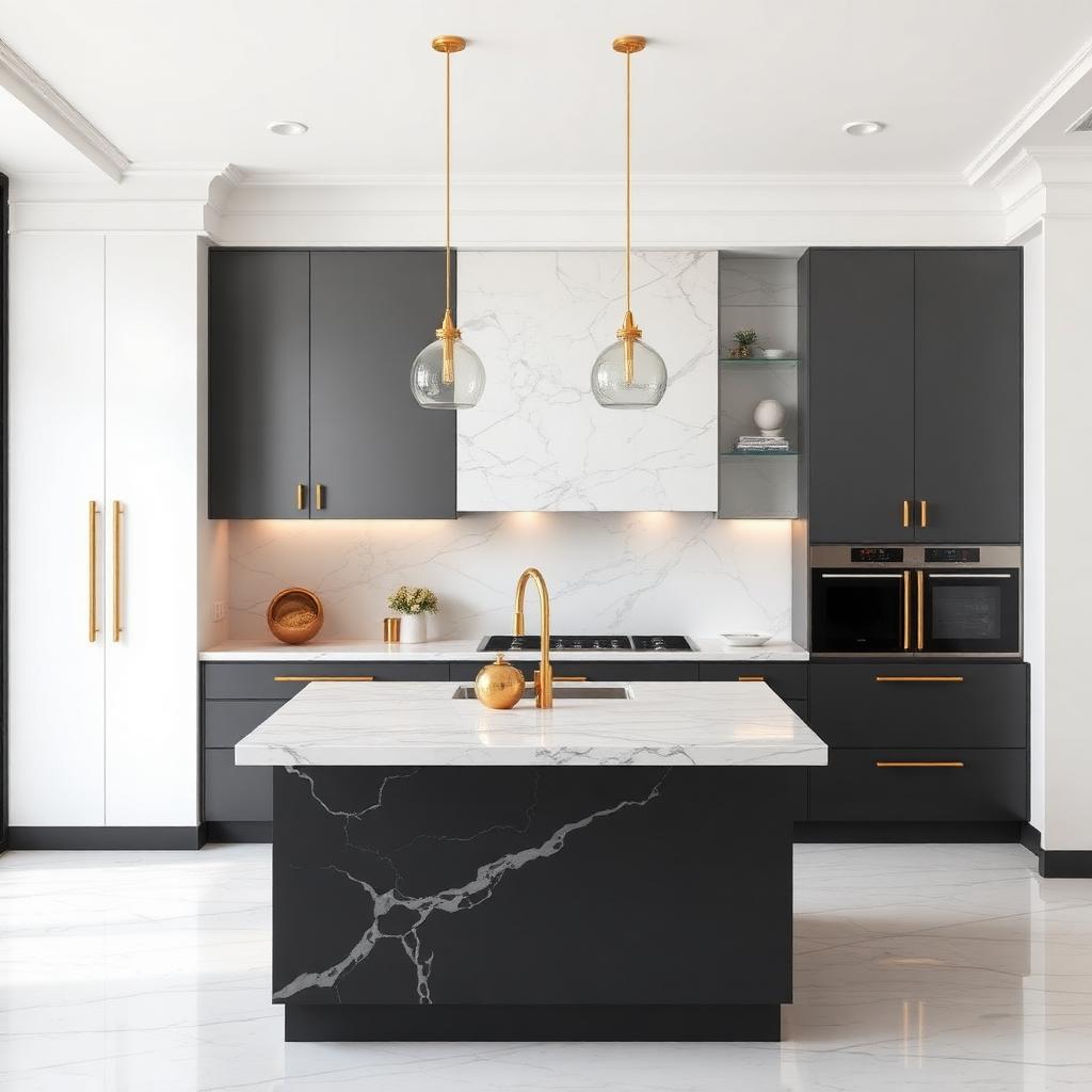 Marble luxury kitchen